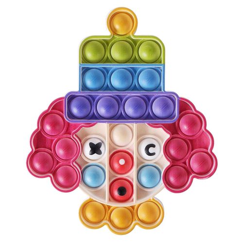 Jouet Éducatif Coloré, Clown, Bulle De Poussée Sensorielle, Pour Autisme, Besoins Spéciaux Pour Enfants Et Adultes