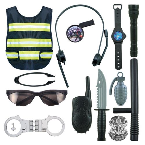 Gilet De Cosplay Pour Enfants En Bas Âge, Écouteurs, Pièces De Jeu De Fête, Kit De Jeu
