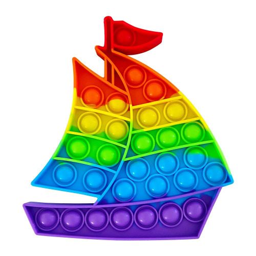 Bateau À Voile Anti-Stress En Silicone, Jouet Sensoriel Pour Adulte Et Enfant