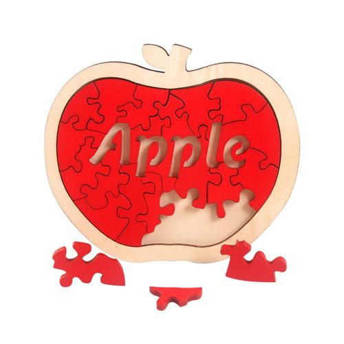 Puzzle De Noël En Bois Pour Enfants, Jouets Éducatifs Précoces, Fruits En Forme De Bébé, Outils De Cognition Logique