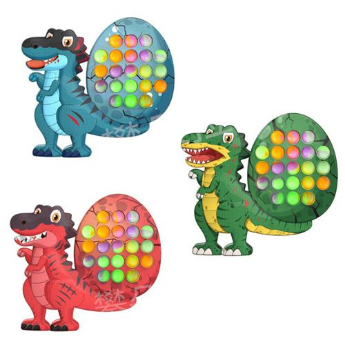 Jouets Sensoriels À Bulles En Silicone Souple Pour Enfants Et Adultes, Simulation De Dinosaure De Dessin Animé, Anti-Stress, Jouet À Pression Aléatoire
