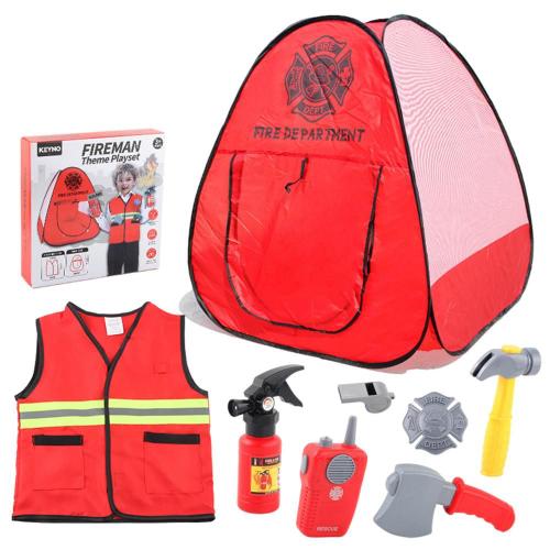 Costume De Cosplay De Pompier D'Halloween, Uniforme De Simulation De Carrière De Pompier, Jeu De Rôle Pour Enfants, Ensemble De Jouets De Simulation Avec Durable