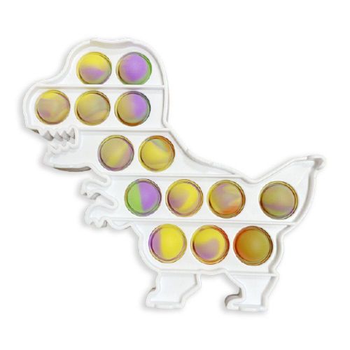 Porte-Clés De Camouflage Dinosaure Push Bubble, Jouet Sensoriel Anti-Stress, Puzzle Relaxant, Jouets D'Autisme Pour Adultes Et Enfants