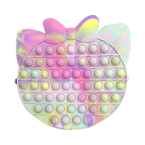 Sac À Bandoulière Avec Teinture Par Nouage Pour Chat, Anti-Stress À Bulles, Jouets Sensoriels, Anti-Anxiété, Jouets À Presser Amusants Pour Autisme, Besoins Spéciaux