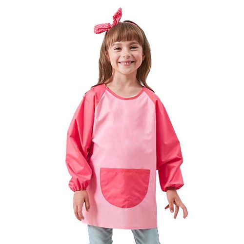 Tabliers De Peinture En Polyester Pu Pour Enfants, Imperméable Pour La Cuisine, Cuisson, Bébé, Alimentation, Bavoirs, Vêtements