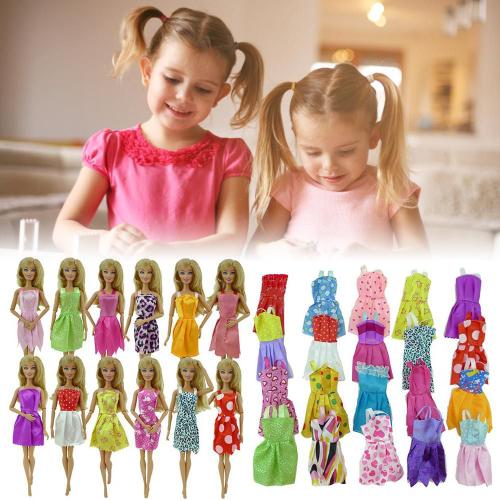 Jouets Dool Pour Enfants, 10 Pièces/Ensemble, 30cm, Vêtements Faits À La Main, Jupe, Petite Robe De Soirée, Style Aléatoire