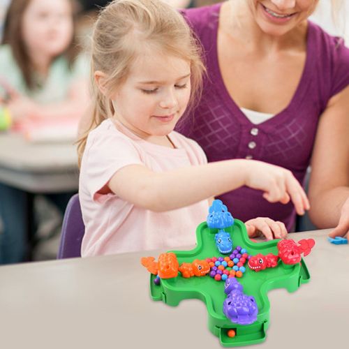 Jeu De Société Famille De Dinosaures Affamés, 4 Joueurs, Dinosaure Fou, Attrape Manger Des Haricots, Jouets Pour Enfants, Collection Interactive Familiale, Stress