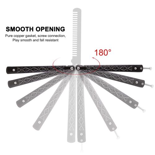 Peigne Pliant En Métal, Couteau Papillon, Peigne De Sécurité, Peigne Papillon, Accessoires De Coiffure, Outils D'Extérieur Et D'Intérieur