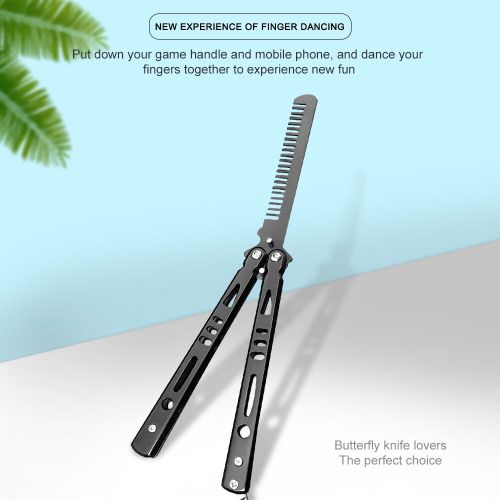 Peigne À Cheveux Papillon Pliable En Acier Inoxydable, Brosses D'Entraînement Pour Salon De Coiffure, Outils De Coiffure