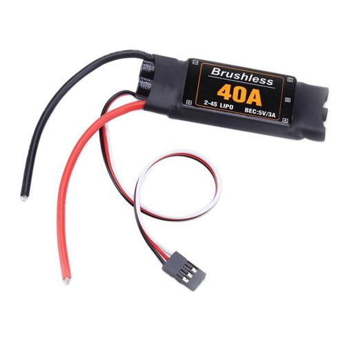 Esc Bec Sans Balais 2-4s 40a 5v/ 3a, Pour Modèle D'Avion, Pièces De Quadricoptère