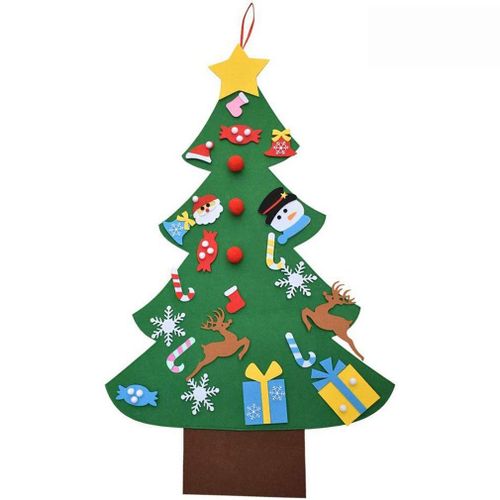 Autocollant De Sapin De Noël En Feutre, Bricolage, Pour Calendrier, Ornement, Cadeau Pour Parents Et Enfants, Jouet, Décoration De Fête De Noël, Cadeaux De Nouvel An