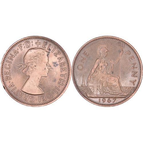 Grande-Bretagne - 1967 - One Penny - Elizabeth Ii - 01-146