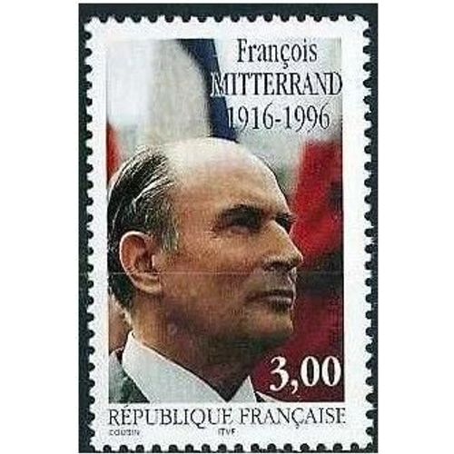 France 1997, Très Beau Timbre Neuf** Luxe Yvert 3042, François Mitterrand, Ancien Président De La République.