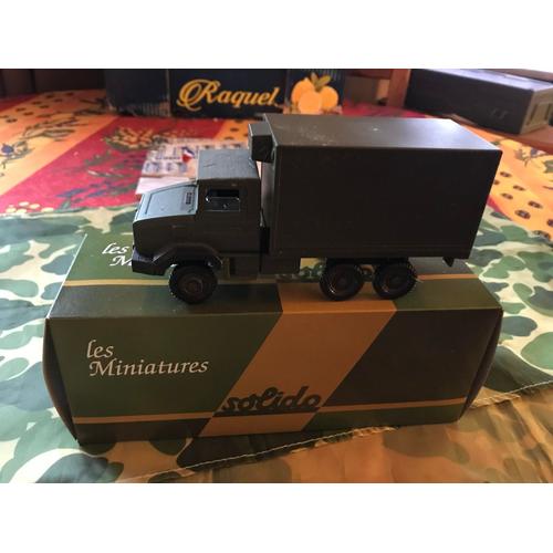 Camion Militaire Renault Berliet 180 Gbc Fourgon 1/43 Eme En Zamac De La Marque Solido Neuf En Boite-Solido