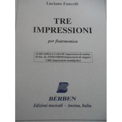 Tre Impressioni Accordéon  Luciano Fancelli Berben