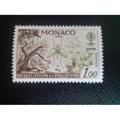 Timbre Monaco Yt 579 Lutte Contre Le Paludisme 1962 ( 160206 )