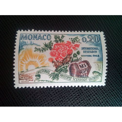 Timbre Monaco Yt 580 Société Nationale De La Sclérose En Plaques, New York 1962 ( 160206 )