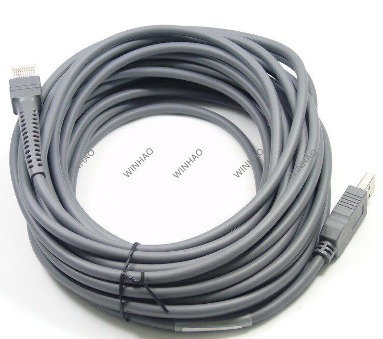 Cble USB 10M pour Scanner de codes-barres, avec puce amplif...