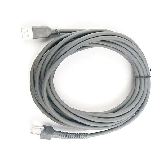 Câble USB pour Scanner de codes-barres de 10M, avec anneau magnétique anti-interférence, pour LS1203 LS2208 LS4208 LS3008 CBA-U01-S07ZAR Z17