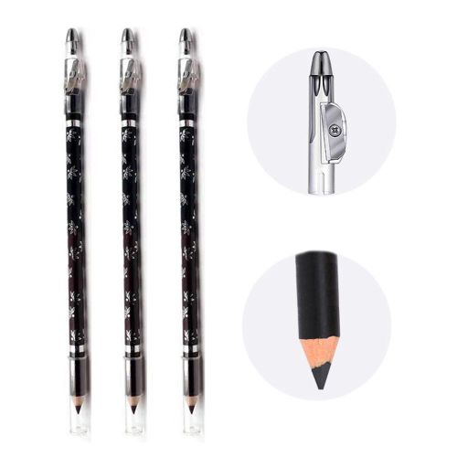 Stylo À Sourcils 2 Couleurs Noir Marron, Crayon De Tatouage À Sourcils Étanche, Cosmétique Durable, Art, Outils Avec Affûteur 