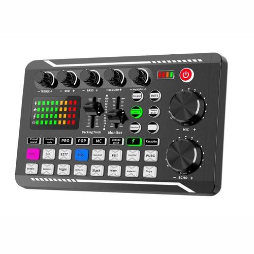 Console de mixage pour Microphone, carte son F998, amplificateur, carte son