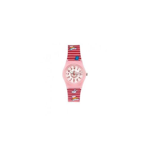 Lulu Castagnette Rainbow Montre Fille Silicone Rouge G38009