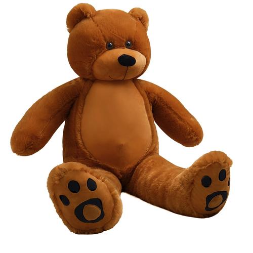 Vercart Ours En Peluche Xxl Geant Joli Nounours Mignon Extra Doux Cadeau Noël La Naissance Anniversaire Enfant Et Ami Teddy Bear Brun 92cm