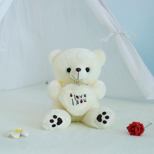 Vercart Grand Nounours Ours Souriant En Peluche Xxl Teddy Bear Jouet Oursons Avec CUr Douce Cadeaux De Noël Pour Bébé Enfant Ado Fille Garçon Blanc 70cm