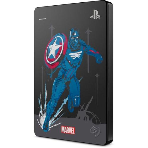 Seagate Game Drive For Ps4 Stgd2000203 - Marvel Avengers Limited Edition - Avengers Assemble - Disque Dur - 2 To - Externe (Portable) - Usb 3.0 - Gris Métallisé - Pour Sony Playstation 4