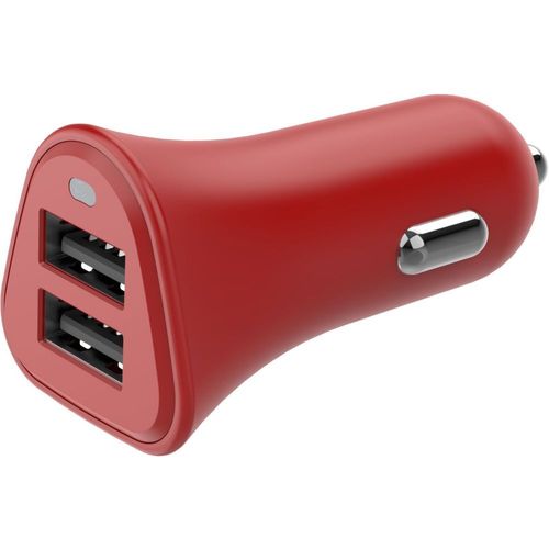 Chargeur Allume-Cigare Essentielb 2 Usb 2.4a Rouge