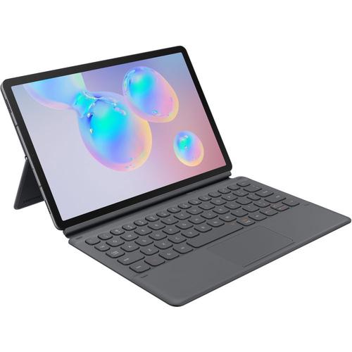 Samsung Book Cover Keyboard Ef-Dt860 - Clavier Et Étui - Avec Pavé Tactile - Pogo Pin - Gris - Pour Galaxy Tab S6