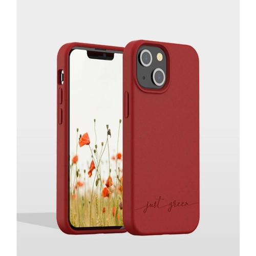 Coque Just Green Iphone 13 Mini Bio Rouge