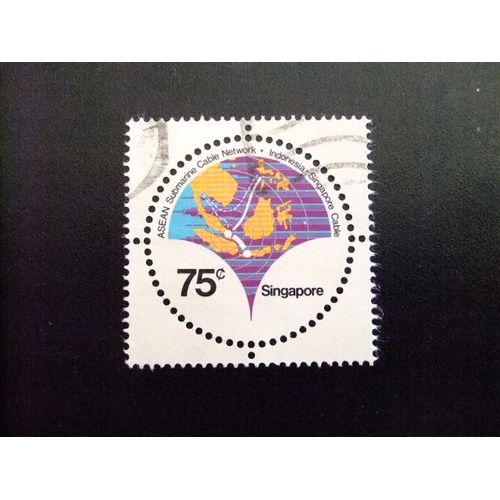 51 Singapour Singapour 1980 / Câbles Sous-Marins De Télécommunications / Yvert 357 Fu Sg 388 Fu