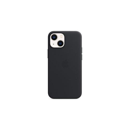 Apple - Coque De Protection Pour Téléphone Portable - Avec Magsafe - Cuir - Noir Minuit - Pour Iphone 13 Mini