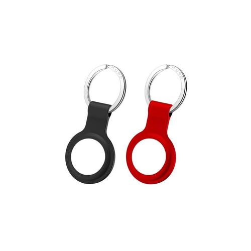 Accessoire Tracker Bluetooth Puro 2 Keychain Silicon For Airtag Black/Red