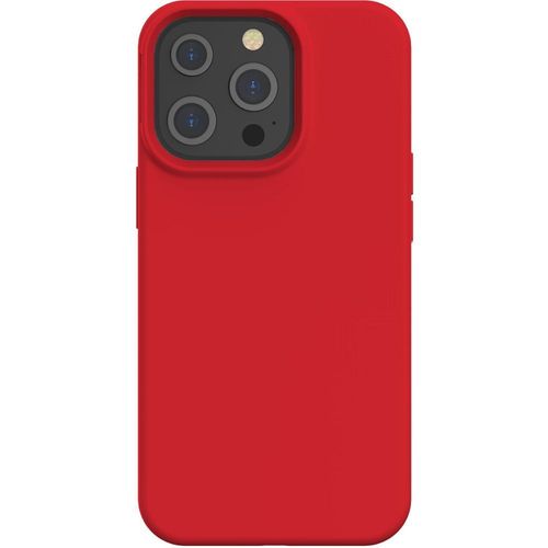 Coque Iphone 13 Pro Silicone Softtouch Rouge Bigben