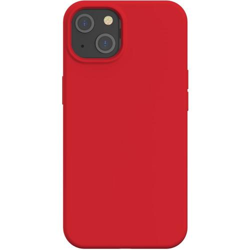Coque Iphone 13 Silicone Softtouch Rouge Bigben