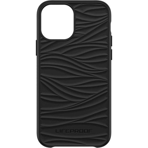 Lifeproof Wake - Coque De Protection Pour Téléphone Portable - Plastique Recyclé D'origine Marine - Noir, Modèle D'onde Douce - Pour Apple Iphone 12, 12 Pro