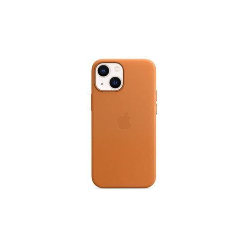 Apple - Coque De Protection Pour Téléphone Portable - Avec Magsafe - Cuir - Brun Doré - Pour Iphone 13 Mini