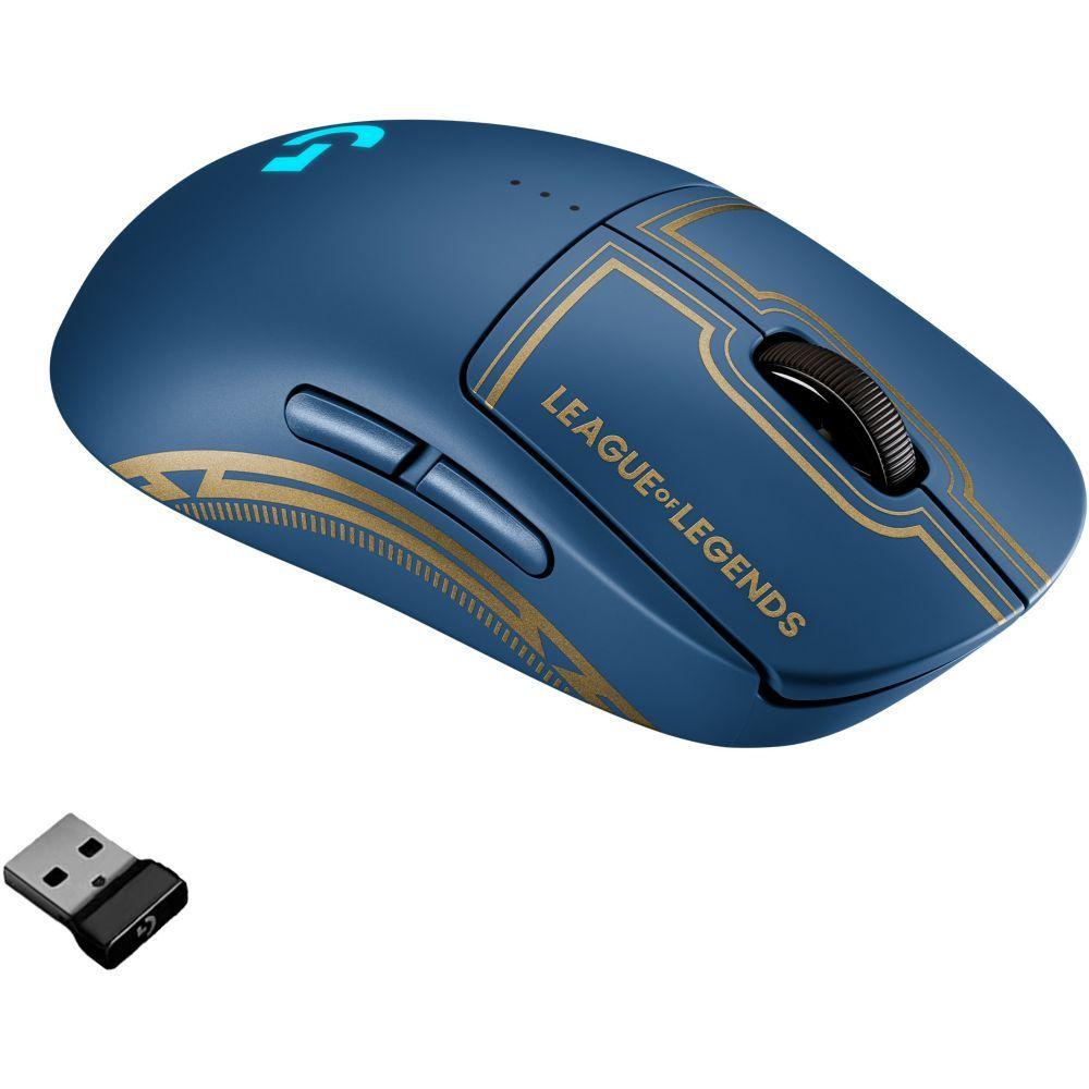 Logitech G PRO League of Legends Edition - Gaming - souris - droitiers et  gauchers - optique - 8 boutons - sans fil, filaire - USB, 2.4 GHz -  récepteur Logitech LIGHTSPEED - pour P/N: 920-010536