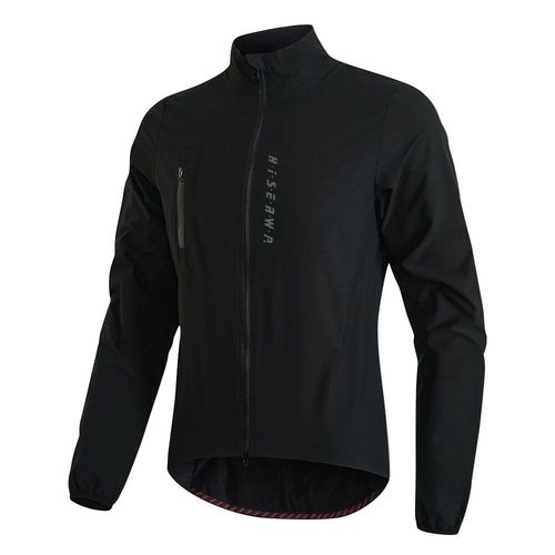 Hiserwa-Veste De Cyclisme À Fermeture Éclair Bidirectionnelle Pour Homme,Manteau Coupe-Vent Doux,Imperméable,Extérieur,Vélo,Vtt,Vélo De Route