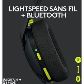 Logitech G435 LIGHTSPEED & Bluetooth sans Fil Casque Gamer, Casque