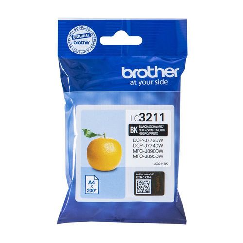 Brother LC3211BK - Noir - original - cartouche d'encre - pour Brother DCP-J572, DCP-J772, DCP-J774, MFC-J890, MFC-J895