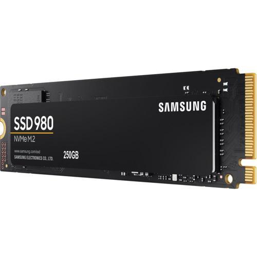Samsung 980 MZ-V8V250BW - SSD - chiffré - 250 Go - interne - M.2 2280 - PCIe 3.0 x4 (NVMe) - AES 256 bits - TCG Opal Encryption