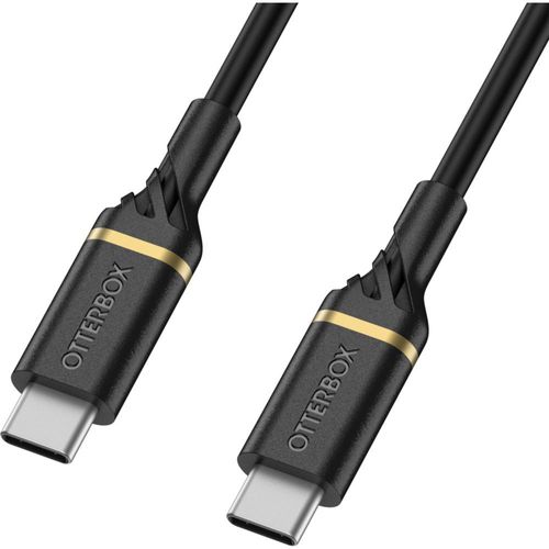 OtterBox Premium - Câble USB - 24 pin USB-C (M) pour 24 pin USB-C (M) - USB 2.0 - 3 A - 2 m - Prise en charge de Power Delivery - noir glamour