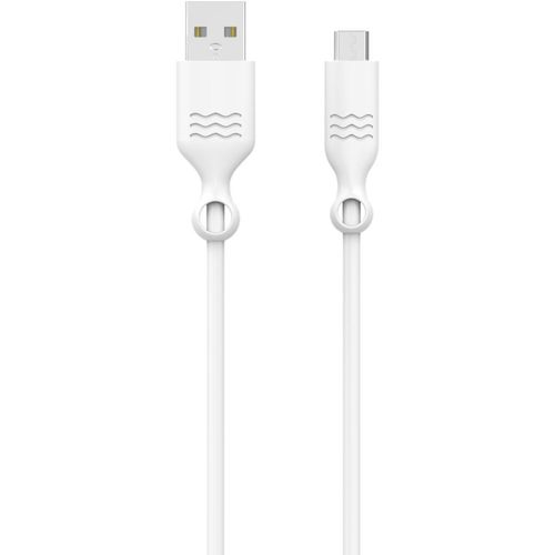 Just Green - Câble USB - USB (M) pour Micro-USB de type B (M) - 2.1 A - 1.2 m - blanc
