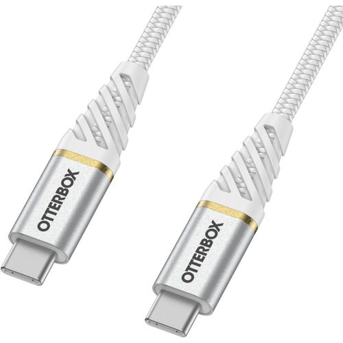 OtterBox Premium - Câble USB - 24 pin USB-C (M) pour 24 pin USB-C (M) - 1 m - ciel nuageux blanc