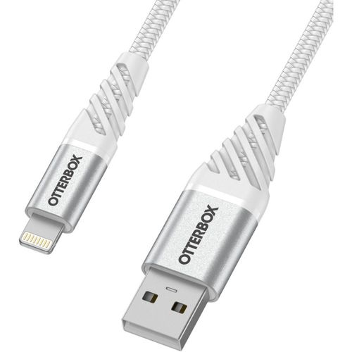 OtterBox Premium - Câble Lightning - USB mâle pour Lightning mâle - 1 m - blanc nuage