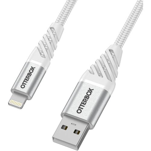 OtterBox Premium - Câble Lightning - USB mâle pour Lightning mâle - 2 m - blanc nuage