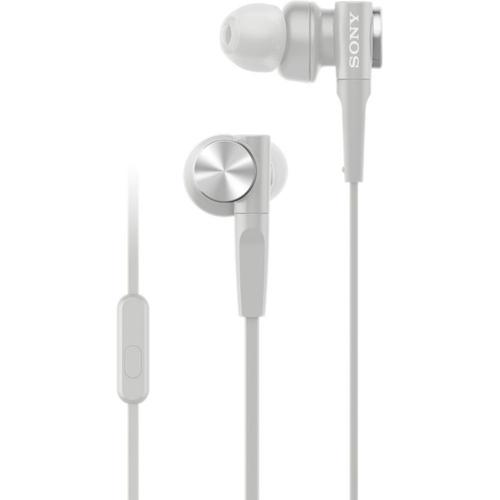 Sony MDR-XB55AP - Écouteurs avec micro - intra-auriculaire - filaire - jack 3,5mm - blanc